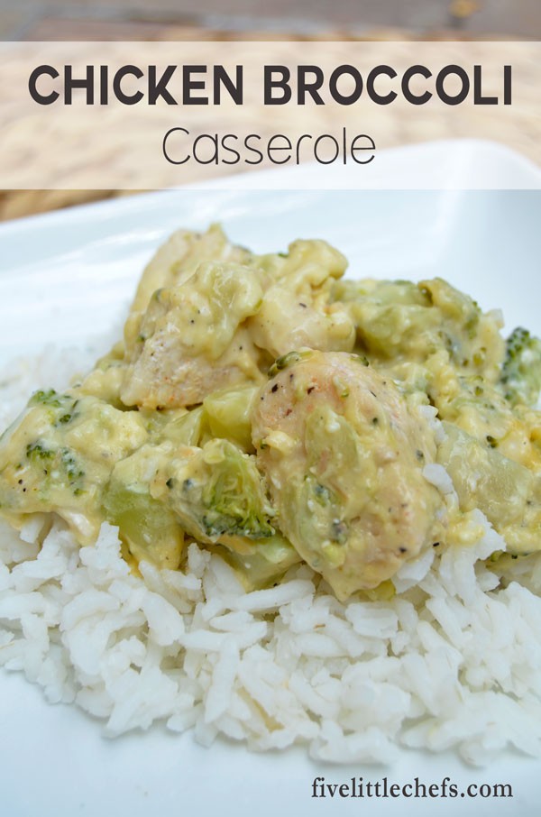 Chicken Broccoli Casserole is easy to prepare with leftover chicken/turkey, rotisserie chicken or even canned chicken. Served over rice this recipe is creamy and cheesy.