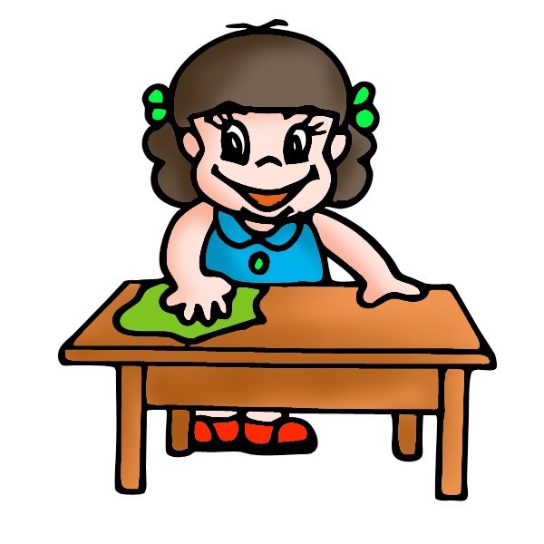 girl cleaning clipart - photo #37