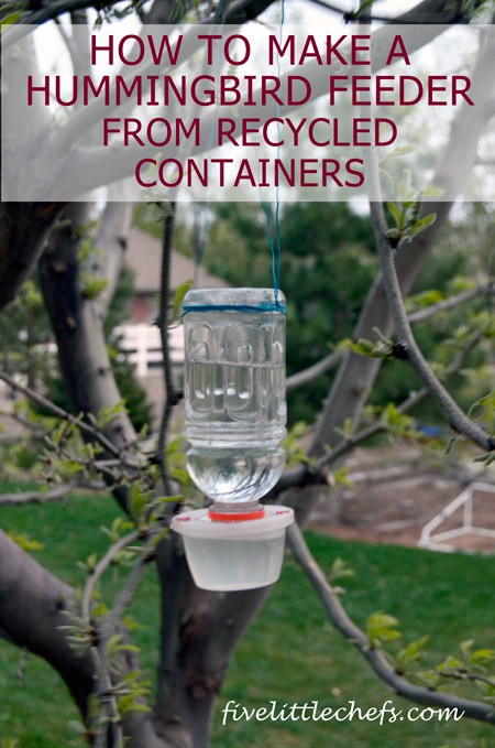 How To Make An Easy Hummingbird Feeder For Kids Five Little Chefs