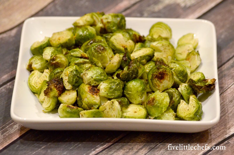 Roasted Brussels Sprouts are created in the oven until they are carmelized. This easy recipe makes the perfect side dish.