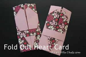 fold out heart card