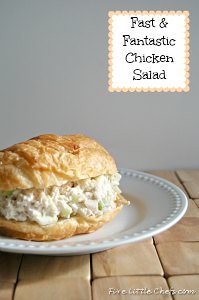Fast and Fantastic Chicken Salad from fivelittlechefs.com #kidscooking