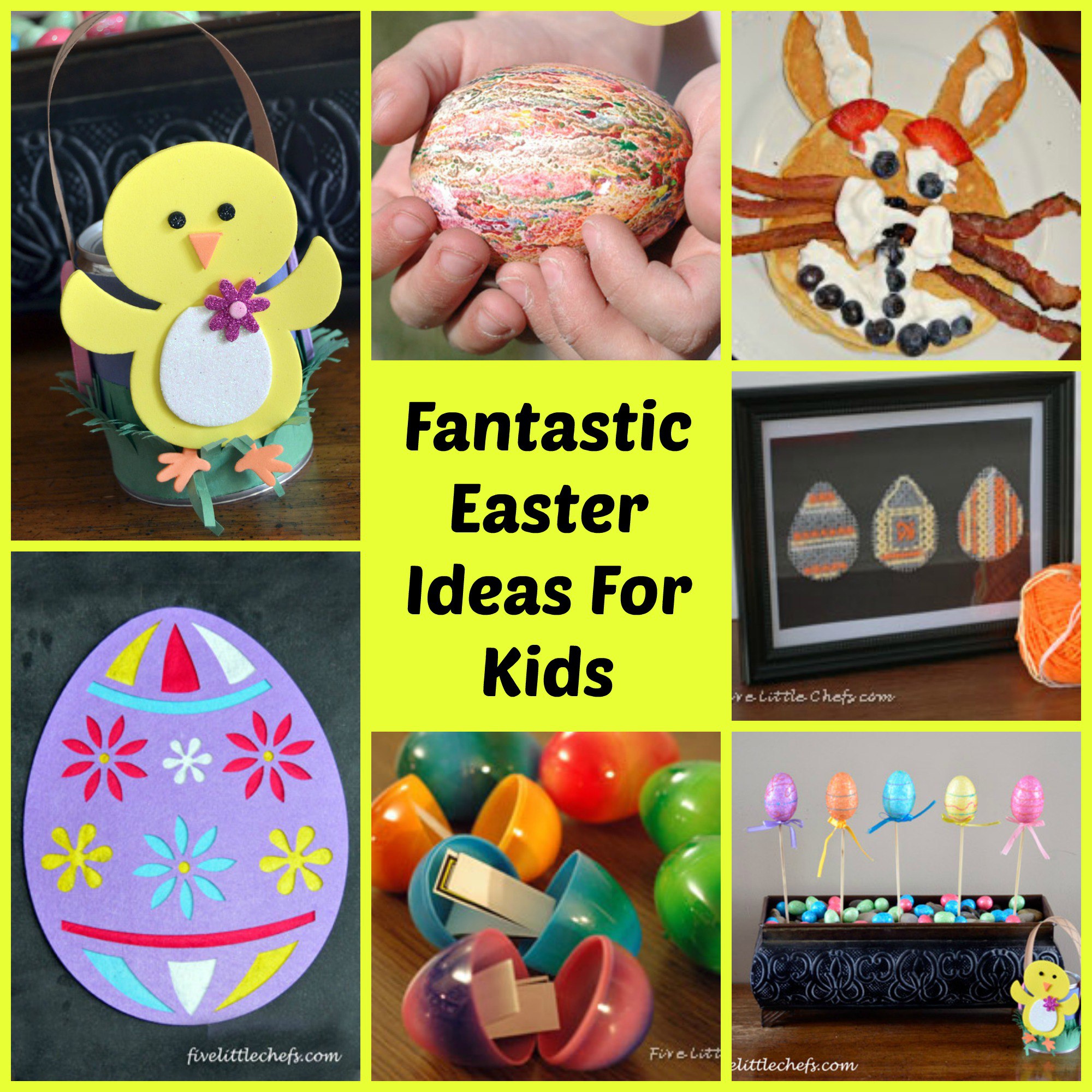 Easter ideas for kids from fivelittlechefs.com