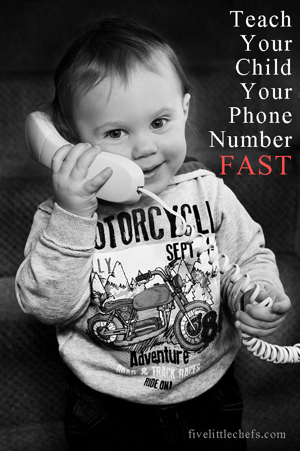 teach your child your phone number fast