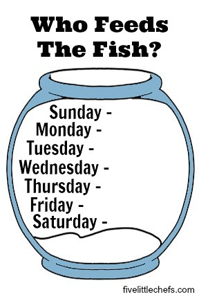 printable fish feeding schedule