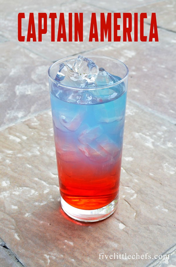 Serve Avengers party drinks at your next movie night. Celebrate the super heros; Captain America, The Hulk and Iron Man with special non-alcoholic recipes.