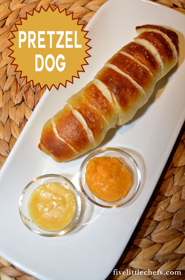 Pretzel dogs is a recipe for kids and adults. It is one of those dinner recipes that my kids frequently request. In the summer my kids help make these.