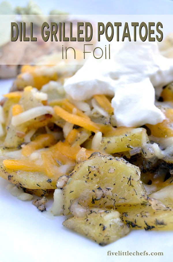 Dill Grilled Potatoes in Foil is one of those easy dinner recipes that is simple to prepare and simple to clean up.