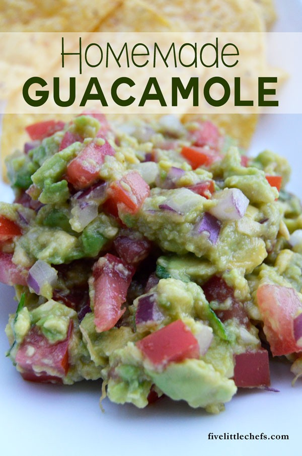 This Homemade Guacamole recipe is a perfect summer appetizer.