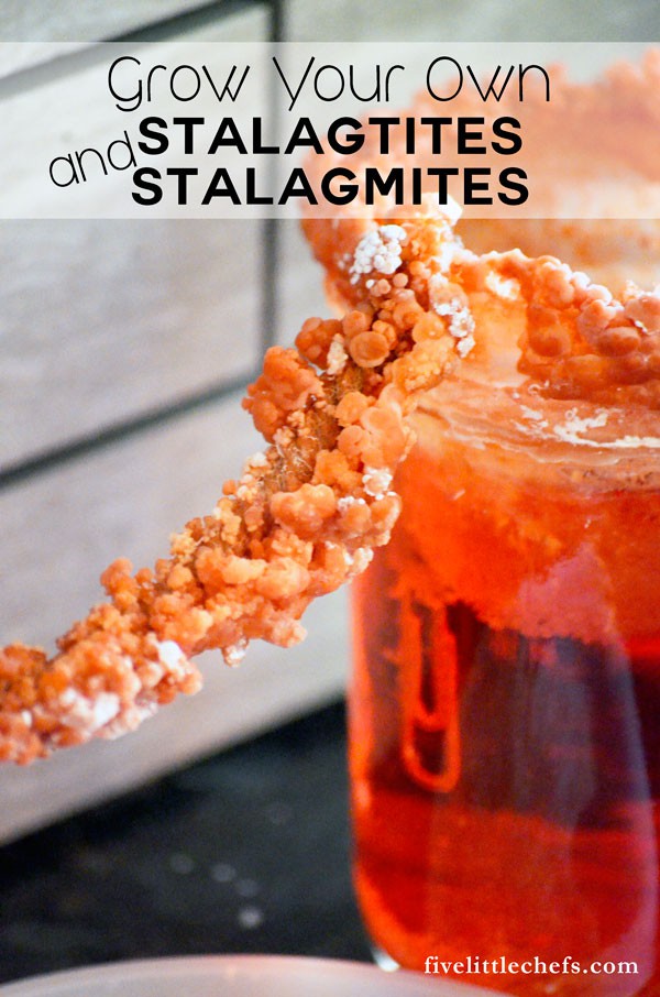 Learn how to grow your own stalagtites and stalagmites with this DIY science experiment. Kids love watching them grow!