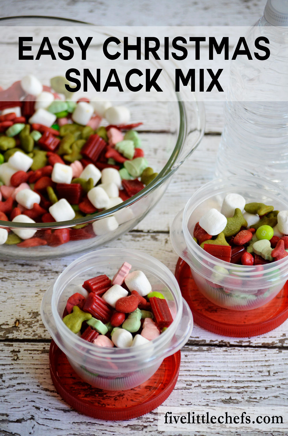 Christmas in Color &amp; Easy Christmas Snack Mix | Five Little Chefs